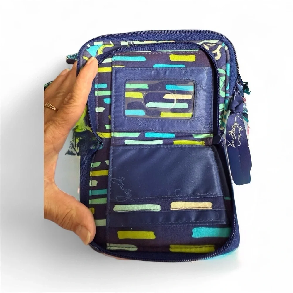 Vera Bradley Katalina Blue Mini Hipster Crossbody Wallet